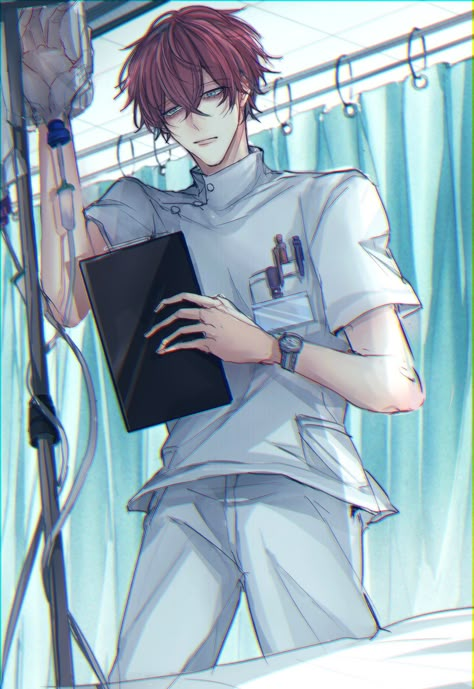 Anime Doctor Drawing, Doctor Drawing, Anime Siblings, Drawings Of Friends, Hypnosis Mic, Miraculous Ladybug Comic, Anime Angel, Character Designs, Boy Art