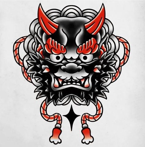 Hanya Mask Tattoo, Japanese Peony Tattoo, Mascara Oni, Traditional Japanese Tattoo Flash, Japanese Leg Tattoo, Traditional Japanese Tattoo Designs, Hannya Mask Tattoo, Heaven Tattoos, Dragon Tattoo Art