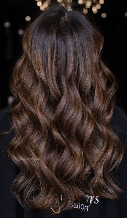 Chocolate Highlights, Sombre Hair, Color Castaño, Bob With Highlights, Brown Hair Inspo, Black Bob, Brown Hair Balayage, Hair Balayage, Balayage Hair