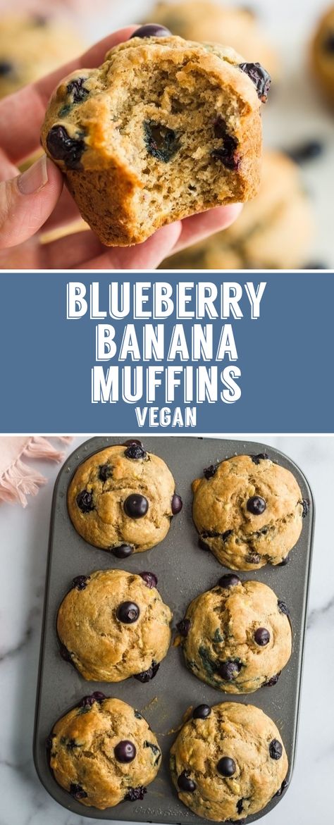 Blueberries Sauce, Muffins Aesthetic, Breakfast Muffins Healthy, Homemade Blueberry Muffin Recipe, Croissants Breakfast, Vegan Breakfast Muffins, Muffin Vegan, Vegan Banana Muffins, Dairy Free Muffins