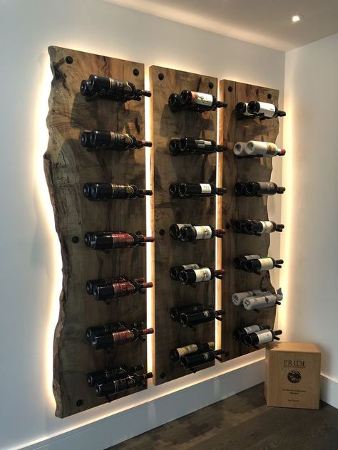 Wine Cellar Wall, Wine Closet, Home Wine Cellars, Wine Cellar Design, Cellar Design, Home Bar Designs, Wine Wall, Spalted Maple, Food Displays