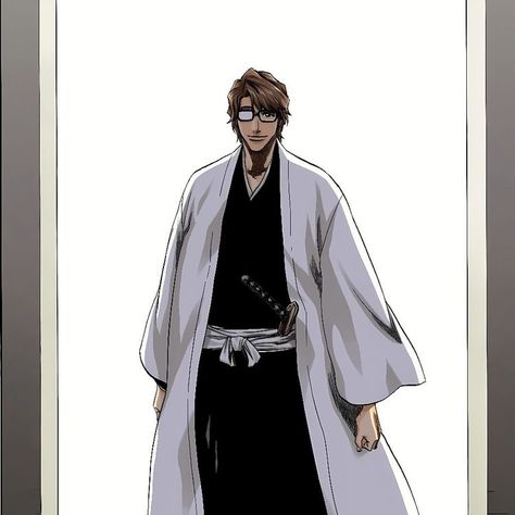 Bleach Aizen, Vlone Logo, Aizen Sousuke, Bleach Drawing, Aizen Sosuke, Bleach Characters, Bleach Art, Black Clover Anime, Bleach (anime)