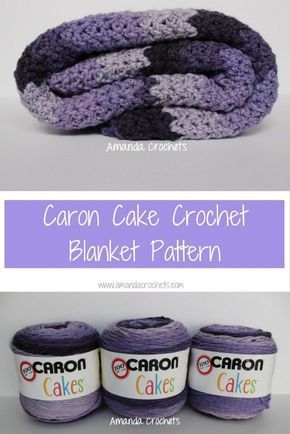 Caron Cake Crochet Patterns, Crochet Cakes, Caron Cakes Patterns, Caron Cakes Crochet, Crochet Zig Zag, Cake Crochet, Zig Zag Crochet, Caron Cakes, Crochet For Beginners Blanket