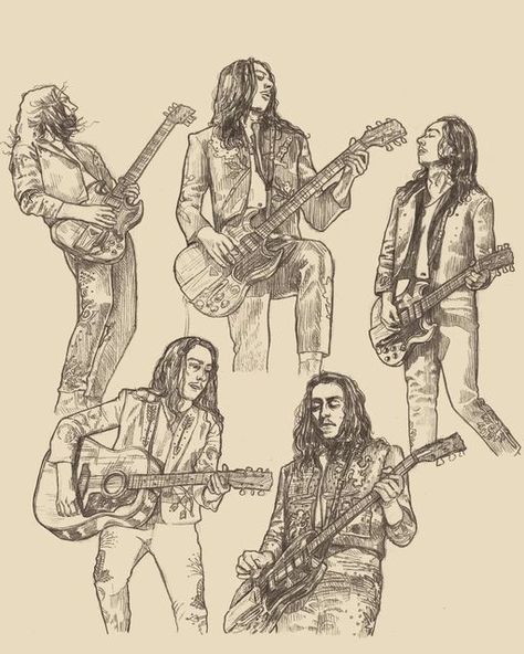 Greta Van Fleet Tapestry, Josh Kiszka Drawing, Greta Van Fleet Fan Art, Greta Van Fleet Drawing, Band Widgets, Greta Van Fleet Art, Artwork Pencil, Jake Kiszka, Gold Suit