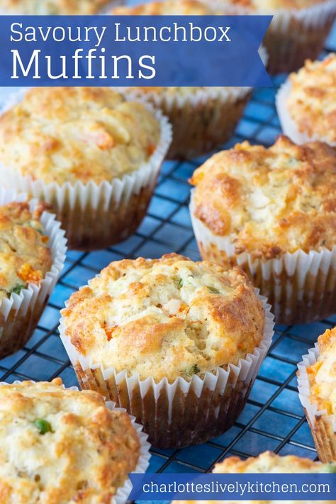 Lunchbox Muffins, Healthy Savoury Muffins, Vegetable Muffins, Savory Muffins Recipes, Toddler Muffins, Savory Snack Recipes, Savoury Muffins, Savoury Snacks, Packed Lunches