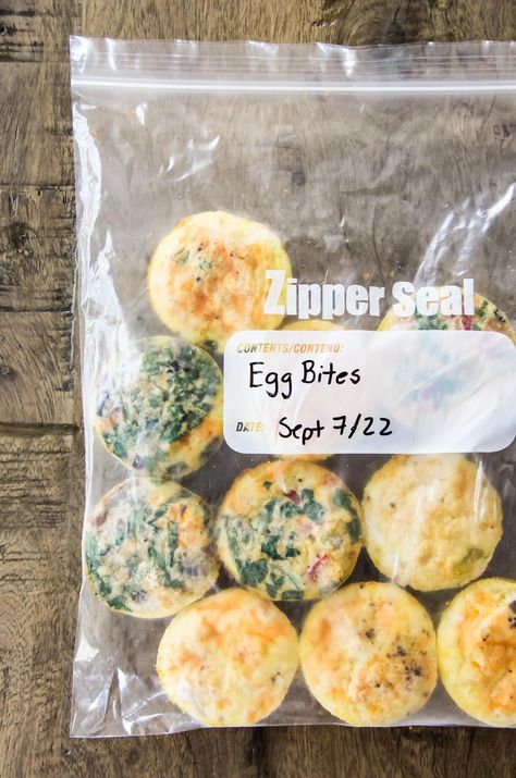 These Easy Egg Bites are a delicious way to start the day! Make them in different flavour combinations for everyone. A great recipe to freeze for grab-and-go breakfast. Freezer Eggs, Easy Egg Bites, Flavour Combinations, Cottage Cheese Eggs, Starbucks Egg Bites, Egg Cups Breakfast, Egg Bites Recipe, Freezer Meal Prep, Healthy Eggs