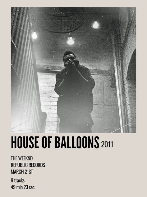 The House Of Balloons, House Of Balloons The Weeknd, Polaroid Album, Aesthetic Polaroid, House Of Balloons, Abel Tesfaye, Minimal Aesthetic, The Weeknd, Mixtape