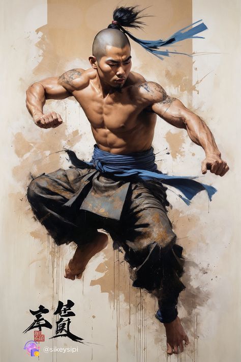 Dive into the captivating world of combat neuro-art with this powerful depiction of a monk in intense motion. Combining traditional martial arts with modern digital techniques, this artwork by Stable Diffusion brings a unique blend of energy and artistry. Follow our board for more breathtaking visuals. #CombatArt #MonkMovement #NeuroArt #DigitalFusion #MartialArtsArt Fantasy Martial Artist, Monk Character Art, Warrior Monk, Traditional Martial Arts, Realistic Cartoons, Assassins Creed Art, Japanese Warrior, Combat Art, Martial Artist