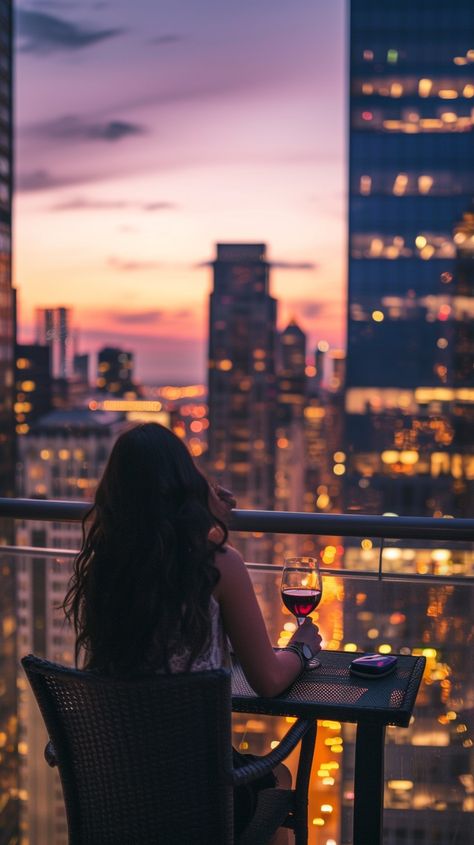 Urban Sunset Wine: A person enjoys a serene evening with a glass of wine overlooking the city's sunset. #sunset #cityscape #wine #relaxation #skyline #aiart #aiphoto #stockcake ⬇️ Download and 📝 Prompt 👉 https://ayr.app/l/SfF1 Sunset Party Aesthetic, Flower Waterfall, Waterfall Drawing, Urban Sunset, Hyatt Centric, Sunset Cityscape, Sunrise Coffee, Bday Photoshoot, Wine Images