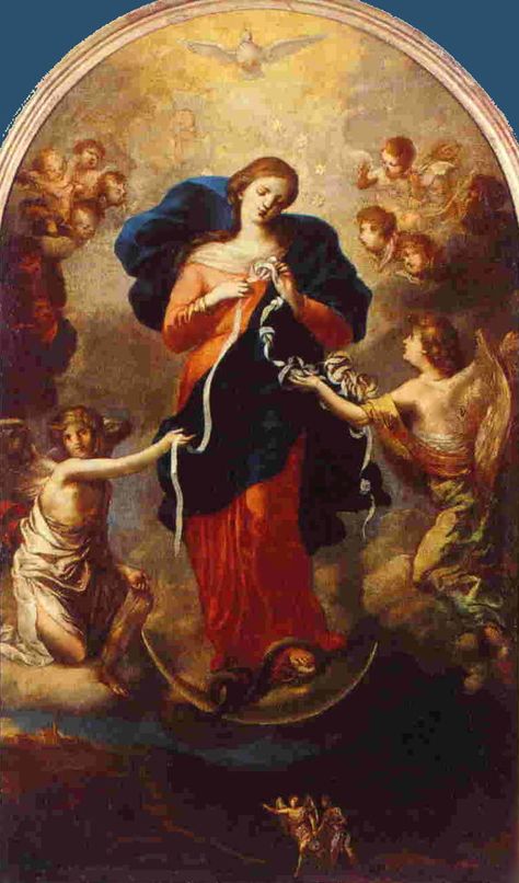 Mary Untier Of Knots, Mary Undoer Of Knots, Our Lady Undoer Of Knots, Virgin Mary Art, Angels Beauty, The Blessed Virgin Mary, Images Of Mary, Mama Mary, Architecture Tattoo