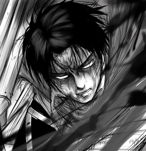 Levi Ackerman Levi Black And White, Random Pp, Pfp Black, Tired Of Trying, Anime Funny Moments, Manga Icon, Levi Ackerman, Anime Icons, Get Started