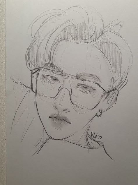 Changbin Sketch, Changbin Drawing, Skz Sketch, Paz Hippie, Realistic Sketch, Arte Punk, Cocoppa Wallpaper, Bts Art, Kpop Drawings