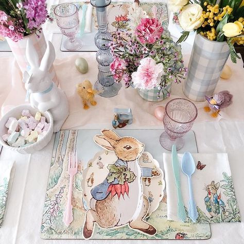 Angela M K (@simply.just.so) • Instagram photos and videos Rabbit Plate, Sip And See, Rabbit Design, Baroque Design, Meri Meri, M K, Plate Design, Beatrix Potter, Easter Party