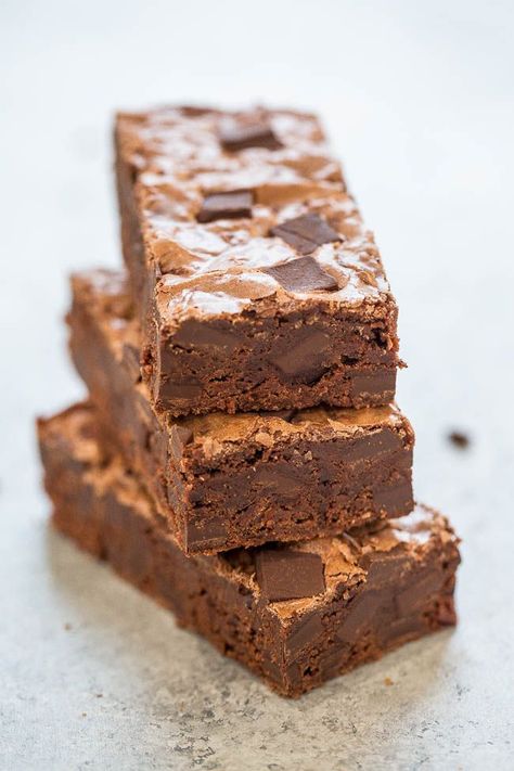 German Chocolate Brownies, Starbucks Chocolate, Cocoa Powder Brownies, Cocoa Powder Recipes, Cookie Dough Cake, Double Chocolate Brownies, Mixer Recipes, Averie Cooks, Caramel Brownies