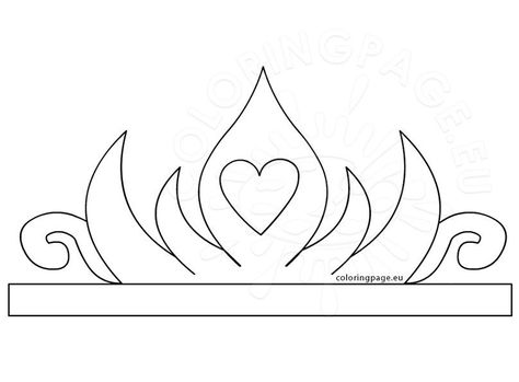 Crown Coloring Page, Paper Crown Printable, Elsa Crown, Topper Frozen, Crown Printable, Paper Crown, Crown Pattern, Girls Crown, Paper Crowns