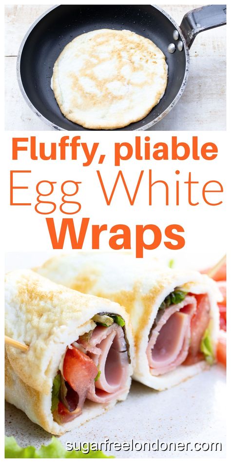 Egg White Wraps, Egg Whites Wrap, Low Carb Wraps, Healthy Wraps, Low Carb Breakfast Recipes, Low Carb Diet Recipes, Grilling Chicken Breast, Low Carb Dinner Recipes, 2 Ingredient