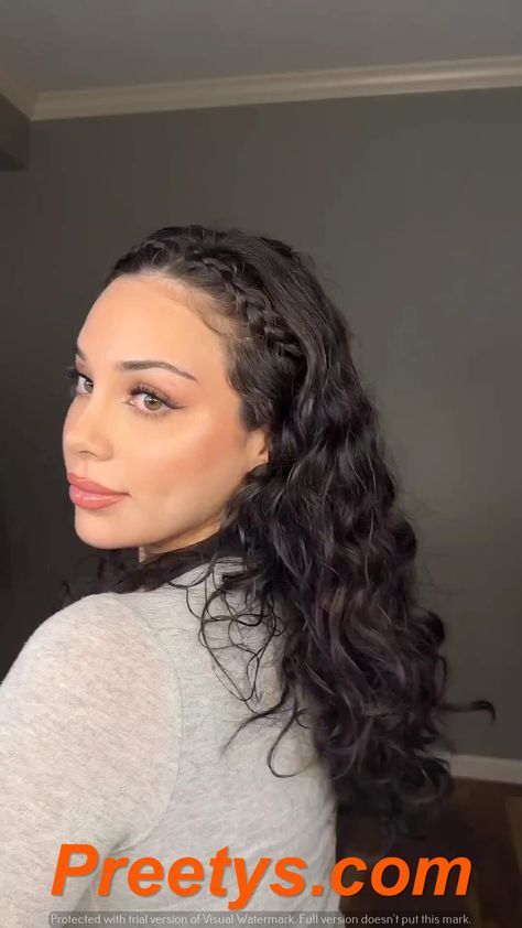 2024 Hair Goals: 20 Stunning Hairstyles to Rock This Year Preetys.com Easy Hairstyles For Curly Hair, Curly Hair Dos, Braided Headband Hairstyle, Curly Hair Beauty, Mixed Curly Hair, Curly Hair Braids, Curly Hair Videos, Curly Hair Photos, Cute Curly Hairstyles