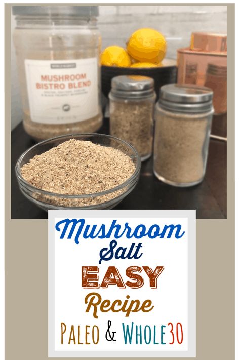 Mushroom Seasoning Recipes, Healthy Homemade Ranch, Mushroom Salt, Garlic Butter Mushrooms, Homemade Ranch Seasoning, Diy Easy Recipes, Ranch Seasoning Mix, Homemade Goodies, Flavored Salts