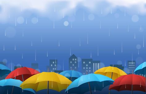 Rainy Season Background with Umbrellas Raining Pictures, Iphone Theme Ideas, Season Background, Sketch Beautiful, Fanart Sketch, Drawing Love, Seasons Posters, Edit Settings, Iphone Theme