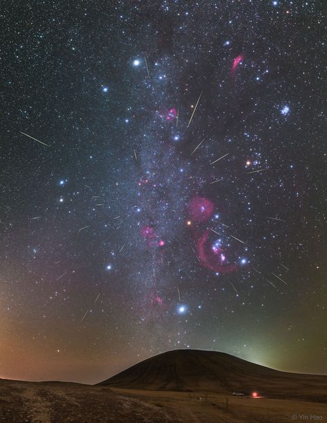 apod.nasa.gov orionids meteors, Mongolia Leonid Meteor Shower, Nasa Pictures, Astronomy Pictures, Dark Energy, Space Images, Space Pictures, Inner Mongolia, Meteor Shower, Carl Sagan