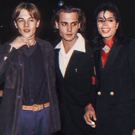 Michael Jackson fan page shared a post on Instagram: “Michael Jackson edit with Leonardo Dicaprio and Johnny Depp 😳💘 #michaeljackson #edits #forever” • Follow their account to see 302 posts. Johnny Depp Leonardo Dicaprio, 90s Actors, Leonardo Dicaprio 90s, Young Johnny Depp, 90s Men, Young Leonardo Dicaprio, Leo Dicaprio, Kpop Gifs, Keanu Reeves