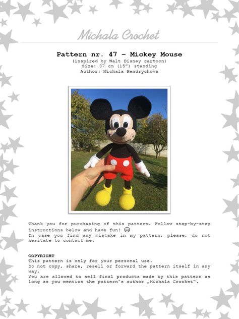 Mickey Mouse Crochet Pattern Free, We Are Bears, Mickey Mouse Doll, Miki Mouse, Crochet Mickey Mouse, Walt Disney Cartoons, Mouse Amigurumi, Mickey Mouse Toys, Patron Crochet