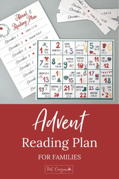 Advent Calendar for Kids: Ideas and Free Printable Advent Reading Plan Advent Calendar Readings For Kids, Christmas Story Advent Printable, Children’s Advent Calendar, 12 Days Of Christmas Advent Calendar Diy, Advent Reading Plan For Families, Christmas Scripture Advent Calendar Lds, Lds Advent Calendar Scriptures, Christmas Story Advent Calendar, Daily Advent Readings For Kids