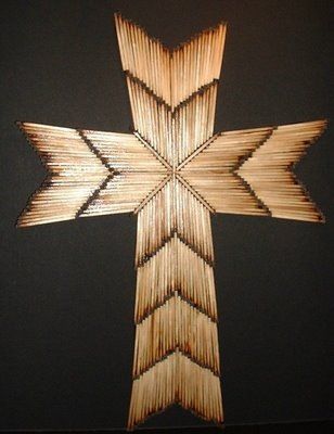 matchstick cross, made these with my dad in youth group all the time! Matchstick Art, Match Stick Art, Matchstick Craft, Jesus Crafts, Camera Lamp, Wooden Crosses, Bible School Crafts, Christian Crafts, Cross Crafts