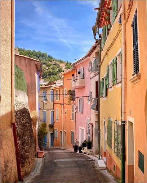 South Of France Color Palette, Southern France Aesthetic, South Of France House, Summer In The South, French Village, France Aesthetic, French Summer, Mediterranean Summer, Italian Village