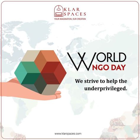 Thanking NGOs for the wide variety of work they do to help the underprivileged people all across the world. Happy World NGO Day #WorldNGODay2022 #happyworldngoday #NGODay #Worldngo #NGO #NGOs #Society #NGOrganization #socialwork #donation #donate #volunteer #charity #helpingothers #KlarSpaces World Ngo Day, Old People, Social Work, Lord Shiva, Helping Others, Special Day, Pie Chart, The World