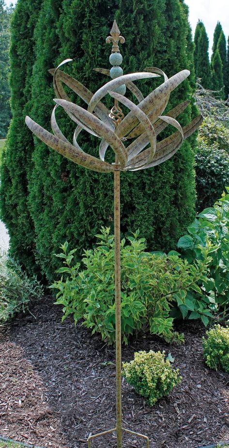 Arizona Landscaping, Kinetic Wind Spinners, Garden Wind Spinners, Garden Spinners, Metal Wind Spinners, Southwestern Decor, Garden Fun, Wind Sculptures, Beautiful Yards