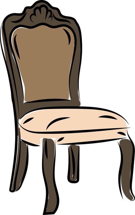 Royal chair drawing, illustration, vector on white background Queen Chair, Royal Chair, Chair Drawing, Vector Animation, Drawing Prompt, Background Background, Illustration Vector, Chair Design, Art Inspo