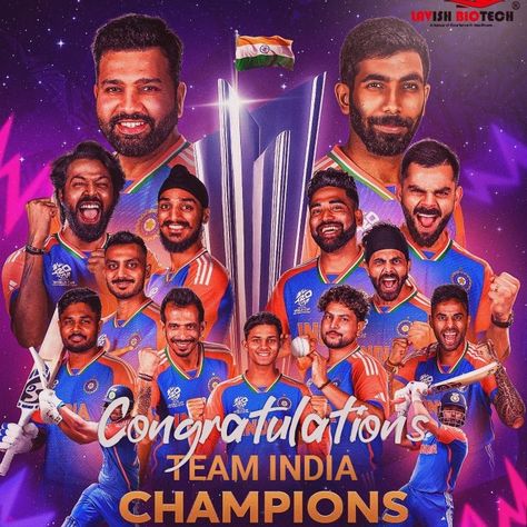 Proud Moment for India! Congratulations to our World Cup Winning Team 2024! Team India, T20 World Cup, Cosmetic Surgery, Our World, World Cup, Victorious, The Incredibles, India, In This Moment