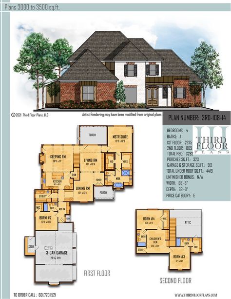 $1000 House Plan 9 sets Porch With Columns, Craftsman House Designs, Large Front Porch, Front Porch Columns, Master Suite Bedroom, Modern Architecture Design, Room With Fireplace, Walk In Closets, Sims House Plans