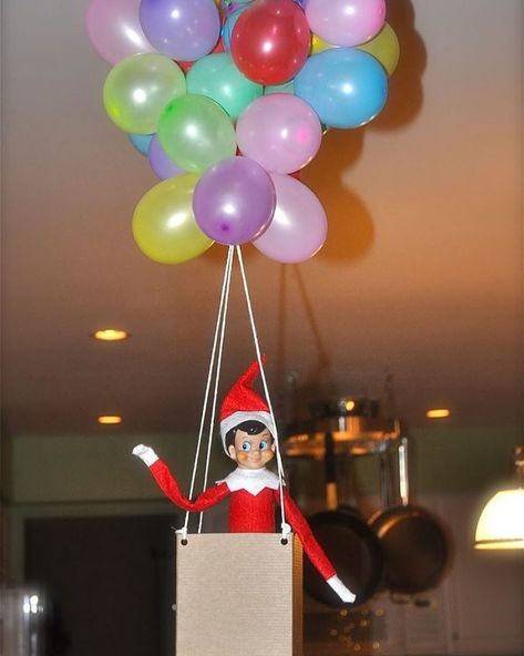 Elf Im Back Ideas, Elf Im Back, Birthday Elf, Elf Shenanigans, Spy Birthday Parties, Elf Ideas Easy, Kindness Elves, Elf Toy, Shelf Elf