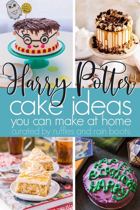 This list is full of the best Harry Potter cake ideas home bakers can actually make. I mean, I want to have a flying snitch, 4-tiered cake but I will never make it happen. Because I wanted to put together a fun Harry Potter movie night and wanted to make a cake, I took to the Internet and it did not disappoint! Click to see these doable, make at home Harry Potter cakes. Harry Potter Cake Recipes, Easy Harry Potter Cakes, Harry Potter Cake Ideas Easy, Harry Potter Diy Cake, Harry Potter Simple Cake, Harry Potter Party Cake, Harry Potter Bday Cake, Harry Potter Birthday Cake Diy, Harry Potter Cake Ideas Birthdays