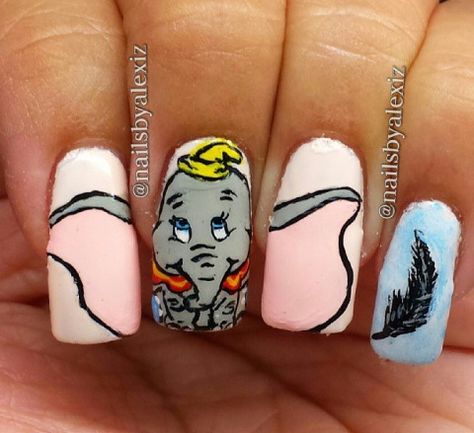 Alice In Wonderland Nails, Disney Inspired Nails, American Nails, Nail Art Disney, White Nail Designs, Best Nail Art Designs, Super Nails, Disney Nails, Art Disney