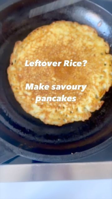 Jasmine Hemsley 🍯 on Instagram: "What to do with leftover rice? 🍚 Well you could make fried rice… or you could make pancakes! 🥞   Here’s an easy, tasty breakfast recipe that my daughter always enjoys, using up leftover rice from the night before by blending with gram flour (or chickpea flour) and water to make a batter.   Add some spices and aromatics, and cook like crepes or pancakes!  Rice and beans (chickpeas are part of the bean family!) is a classic combination all over the world and one which contains all the amino acids needed for a compete protein so this is an excellent alternative to say an egg based pancake.  This recipe is very loose because it depends on how much rice you’re starting with, but also very forgiving in that it’s never not worked - just add a little more gram f Make Fried Rice, Jasmine Hemsley, Rice Pancakes, Make Pancakes, Making Fried Rice, Rice And Beans, Savory Pancakes, Tasty Breakfast, Leftover Rice