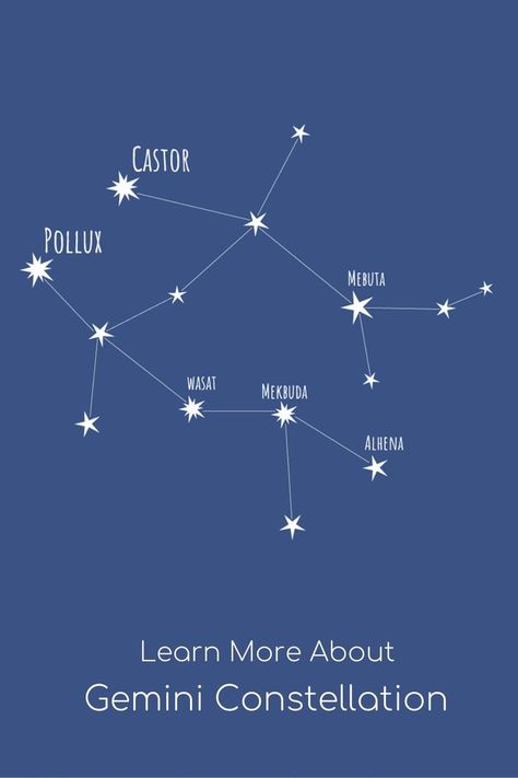 In Greek mythology, Pollux and Castor were inseparable twin brothers and these are also the names of the brightest stars in the Gemini constellation. Follow the link to learn more about their story! Castor And Pollux Mythology, Castor And Pollux Tattoo, Gemini Constellation Tattoo Stars, Pollux And Castor, Gemini Constellation Art, Gemini Constellation Tattoo, Gemini Star Constellation, Star Constellation Tattoo, June Gemini