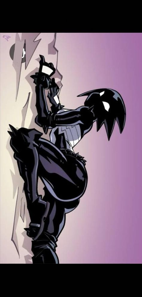 Spiderman Ripping Off Venom, Ultimate Spider Man Symbiote, Symbiote Spiderman Design, Anti Agent Venom, Black Widow Symbiote, Venom With Wings, Dc Black Spider, Female Hips Reference, Venom Snake Metal Gear Pfp