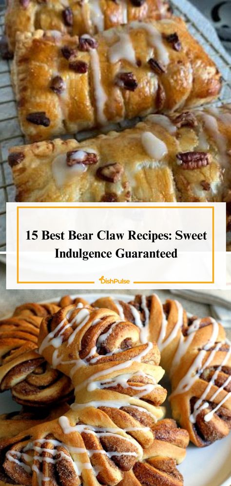 Satisfy your sweet tooth with the 15 Best Bear Claw Recipes! Indulge in flaky pastry filled with delicious almond paste or cinnamon goodness for a guaranteed sweet indulgence. 🐻🥐🍬 


#DishPulse #BearClawBliss #SweetIndulgence #RecipeInspiration #BakingDelights #HomemadeGoodness #DessertHeaven Almond Bear Claw Recipe, Bear Claws Recipe Easy, Bear Claws Recipe, Bear Claw Recipe, Kringle Recipe, Best Baklava Recipe, Saltimbocca Recipe, Hard Boiled Egg Recipes, Baklava Recipe