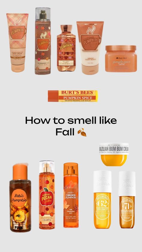 How to smell like fall 🍂 #fall #pumpkin Smell Like Fall, Pumpkin Pecan, Pretty Skin Care, Pretty Skin, Moisturizing Lip Balm, Body Care Routine, Glow Up Tips, Fragrance Mist, Lip Moisturizer