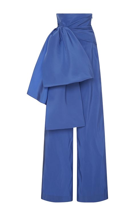 Silk Faille High Waisted Sash Pant by ROSIE ASSOULIN for Preorder on Moda Operandi Draped Pants, 2piece Outfits, African Prom Dresses, Lace Gown Styles, Fashion Artwork, Draping Fashion, Top Moda, Fashion Tops Blouse, Rosie Assoulin