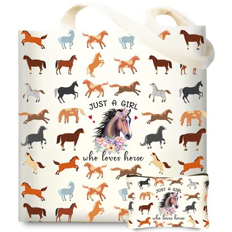 PRICES MAY VARY. Horses Lover's Gift: Our canvas tote bag makes for a thoughtful and stylish gift, perfect as a keepsake or holiday present for a horse enthusiast among your friends, family, or colleagues Superior Material: This canvas tote bag aesthetic for women is made of superior quality canvas cotton fabric, which is strong, wear-resistant and not easy to fade. Our horses canvas tote bags are reusable. This canvas totes can hold 45lb of items, and the canvas bag is also easy to fold, so you Canvas Tote Bag Aesthetic, Canvas Totes, Birthday Gift For Mom, Bag Aesthetic, Horse Gifts, Women Birthday, Food To Go, Bags Aesthetic, Gifts For Horse Lovers