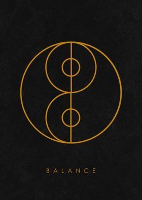 Displate is a one-of-a-kind metal poster designed to capture your unique passions. Sturdy, magnet mounted, and durable – not to mention easy on the eyes! Healthy Symbol, Breath Symbol, Balance Logo Design, Mindfulness Symbol, Ray Diaz, Balance Symbol, Symbols For Balance, Yoga Illustrations, Zen Symbol