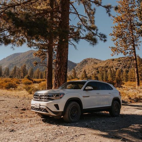 White VW Atlas Cross Sport on Black Off-road rims and Nitto All terrain tires Vw Atlas Cross Sport, Off Road Build, Volkswagen Atlas Cross Sport, Vision Board Book, Atlas Cross Sport, Vw Atlas, All Terrain Tires, Volkswagen Atlas, Off Road Wheels