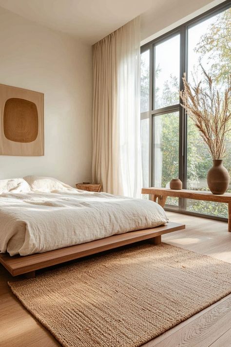 Stunning examples of mid-century modern bedrooms that you can use for decor inspo and design ideas. Southern Front Porch Ideas, Mexican Farmhouse, Modern Bedroom Ideas, Cozy Desk, Low Profile Bed, Mid Century Modern Bedroom, Wooden Dresser, Bedroom Retreat, Minimal Decor