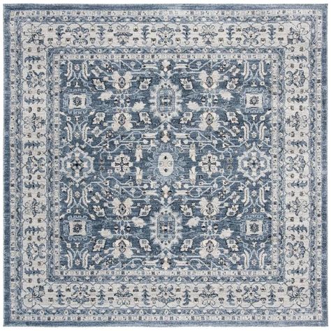 Charlton Home Jase Navy/Creme Area Rug & Reviews | Wayfair Casual Home Decor, Dark Blue Rug, Safavieh Rug, Square Area Rugs, Navy Rug, Square Rug, Contemporary Home Decor, Southern Charm, Power Loom