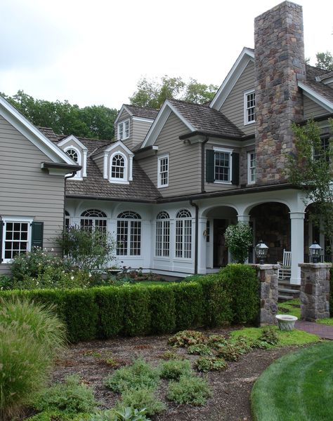 Traditional Exterior - Traditional - Exterior - New York | Houzz Farmhouse Addition, Copper Gutters, Traditional Exterior, Workout Rooms, Kids Bedroom, House Exterior, Beautiful Homes, Paint Colors, Architects