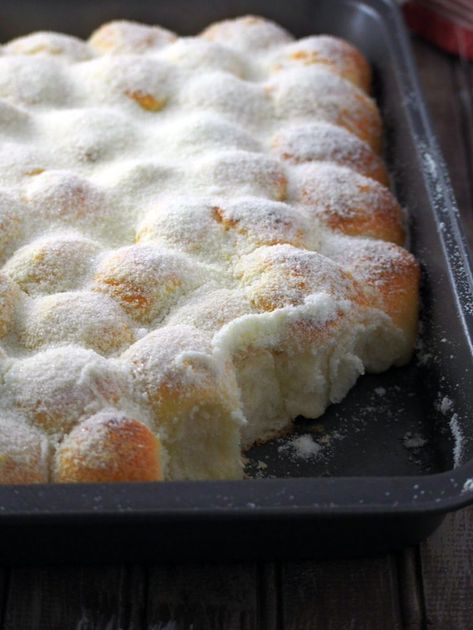 Milk and sugar mini buns on a baking tray, showing the inside crumbs. Milk Rolls, Baking Store, Mini Bun, Milk And Sugar, Biscuit Rolls, Best Bread Recipe, Sharp Knife, Baking Tray, Eating Tips